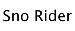 SNO RIDER trademark