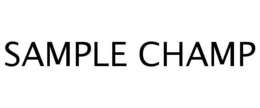 SAMPLE CHAMP trademark