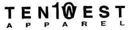 TEN WEST APPAREL 10 trademark