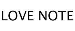 LOVE NOTE trademark