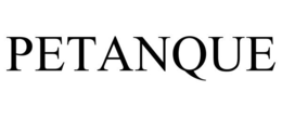 PETANQUE trademark