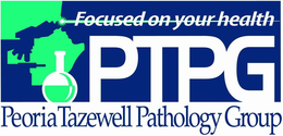 FOCUSED ON YOUR HEALTH PTPG PEORIA TAZEWELL PATHOLOGY GROUP trademark