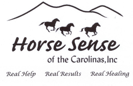 HORSE SENSE OF THE CAROLINAS INC. REAL HELP REAL RESULTS REAL HEALING trademark