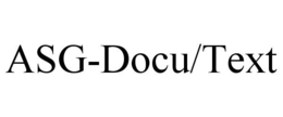 ASG-DOCU/TEXT trademark
