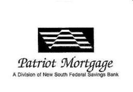 PATRIOT MORTGAGE A DIVISION OF NEW SOUTH FEDERAL SAVINGS BANK trademark