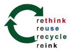 RETHINK REUSE RECYCLE REINK trademark