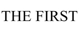 THE FIRST trademark