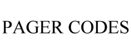 PAGER CODES trademark