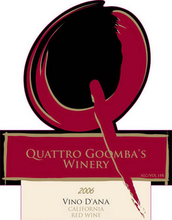Q QUATTRO GOOMBA'S WINERY 2006 VINO D'ANA CALIFORNIA trademark