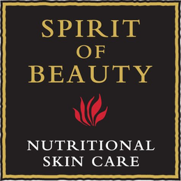 SPIRIT OF BEAUTY NUTRITIONAL SKIN CARE trademark
