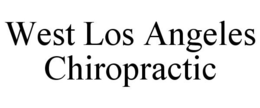 WEST LOS ANGELES CHIROPRACTIC trademark