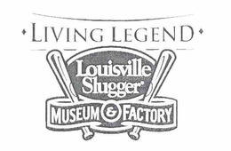 LOUISVILLE SLUGGER MUSEUM & FACTORY LIVING LEGEND trademark