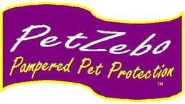 PETZEBO PAMPERED PET PROTECTION trademark