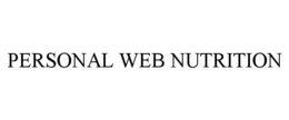 PERSONAL WEB NUTRITION trademark