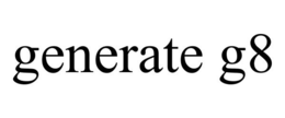 GENERATE G8 trademark