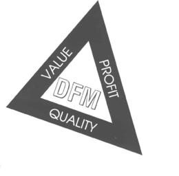 VALUE PROFIT QUALITY DFM DESIGN FOR MANUFACTURING trademark