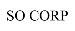 SO CORP trademark