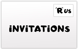 INVITATIONS "R" US trademark