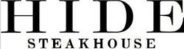 HIDE STEAKHOUSE trademark