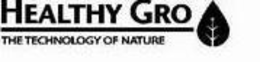 HEALTHY GRO THE TECHNOLOGY OF NATURE trademark