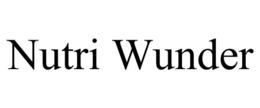 NUTRI WUNDER trademark
