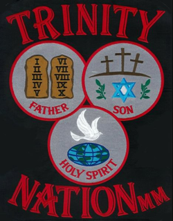 TRINITY NATION MM I II III IV V VI VII VIII IX X FATHER SON HOLY SPIRIT trademark