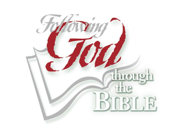 FOLLOWING GOD THROUGH THE BIBLE trademark