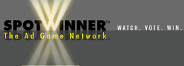 SPOTWINNER THE AD GAME NETWORK WATCH. VOTE. WIN. trademark
