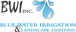 BWI INC. BLUE WATER IRRIGATION & LANDSCAPE LIGHTING trademark