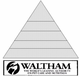 WALTHAM THE WORLD'S LEADING AUTHORITY ON PET CARE AND NUTRITION trademark