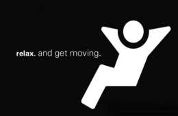 RELAX. AND GET MOVING. trademark
