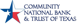 COMMUNITY NATIONAL BANK & TRUST OF TEXAS trademark