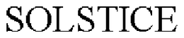 SOLSTICE trademark
