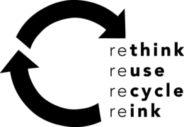RETHINK REUSE RECYCLE REINK trademark
