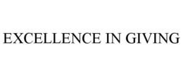 EXCELLENCE IN GIVING trademark