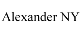 ALEXANDER NY trademark
