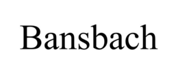 BANSBACH trademark