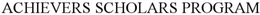 ACHIEVERS SCHOLARS PROGRAM trademark