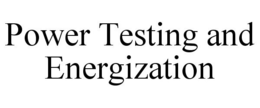POWER TESTING AND ENERGIZATION trademark