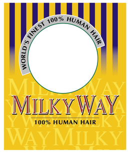 MILKY WAY WORLD'S FINEST 100% HUMAN HAIR 100% HUMAN HAIR trademark