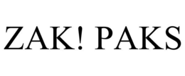 ZAK! PAKS trademark