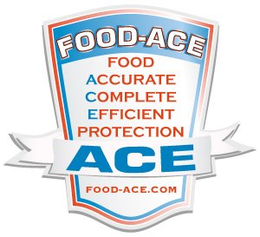 FOOD-ACE FOOD ACCURATE COMPLETE EFFICIENT PROTECTION ACE FOOD-ACE.COM trademark