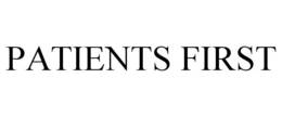 PATIENTS FIRST trademark