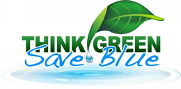 THINK GREEN SAVE BLUE trademark