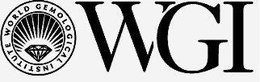 WORLD GEMOLOGICAL INSTITUTE WGI trademark