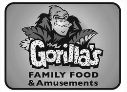 GORILLA'S FAMILY FOOD & AMUSEMENTS trademark