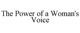 THE POWER OF A WOMAN'S VOICE trademark