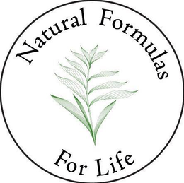 NATURAL FORMULAS FOR LIFE trademark