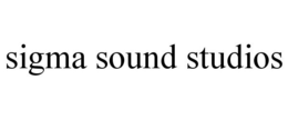 SIGMA SOUND STUDIOS trademark