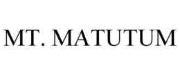 MT. MATUTUM trademark